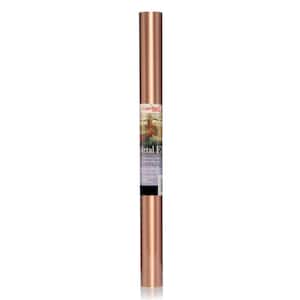 Metal FX 18 in. x 6 ft. Faux Brushed Copper Self-Adhesive Drawer and Shelf Liner (6 Rolls)