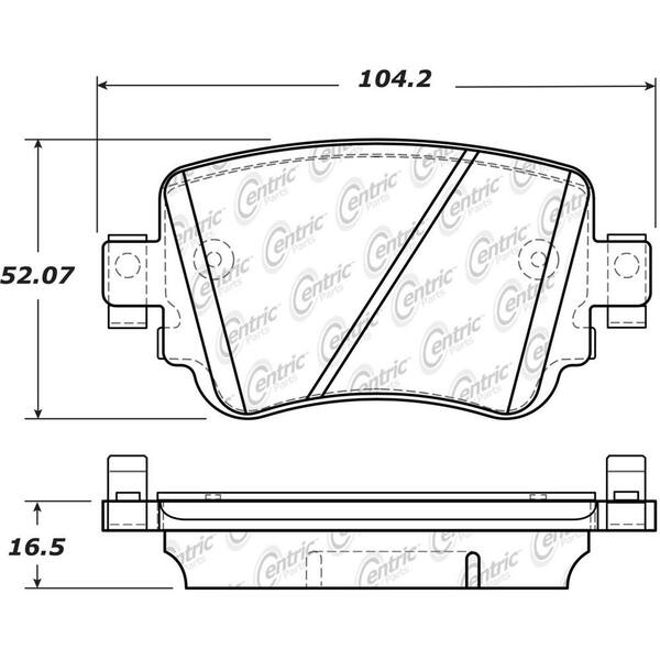 Centric Parts Disc Brake Pad Set