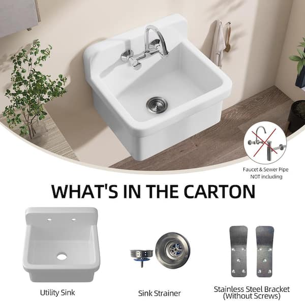 Zeafive 10 Gal. 24 in. W x 20 in. D Wall Mount/Freestanding