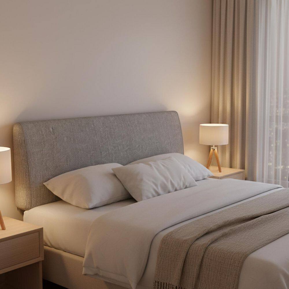Gray King Ergonomic Upholstered Foam Headboard Adjustable Headboard price history on PriceWatchPro