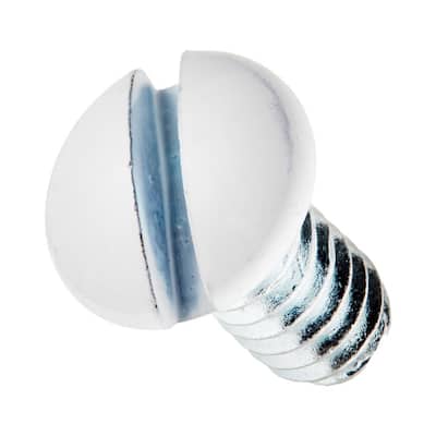 5/16 in. Long 6-32 Thread Replacement Wallplate Screws, White