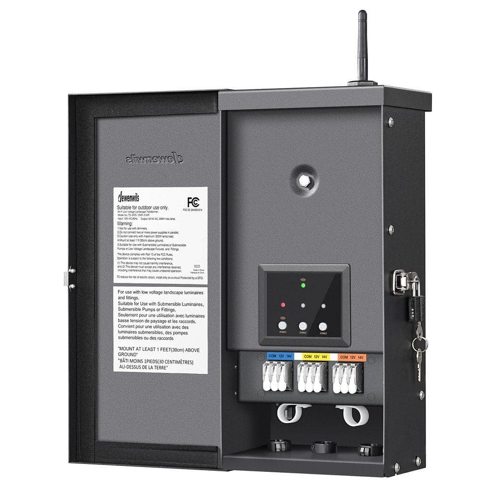 DEWENWILS 300 Wattage Wi-Fi Low Voltage Metal Landscape Lighting ...