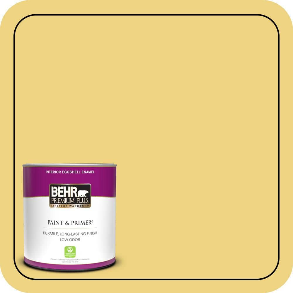 1 qt. #380D-4 Feather Gold Eggshell Enamel Low Odor Interior Paint & Primer price history on PriceWatchPro