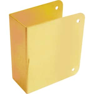 Deadlock Blank Repair Cover, 1-3/4 in., Solid Brass, Polished Finish
