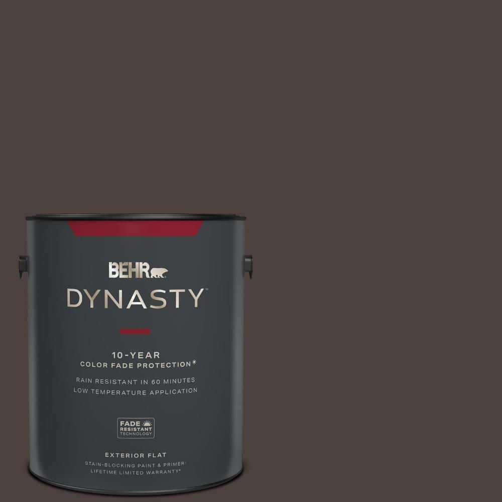 BEHR DYNASTY 1 gal. PPU520 Sweet Molasses Flat Exterior StainBlocking Paint & Primer 465301