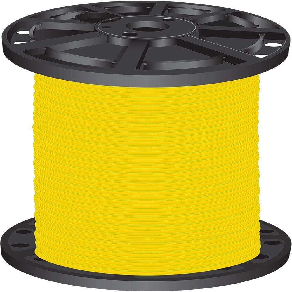 Stranded Wire: Yellow, 26 AWG, 70 Feet