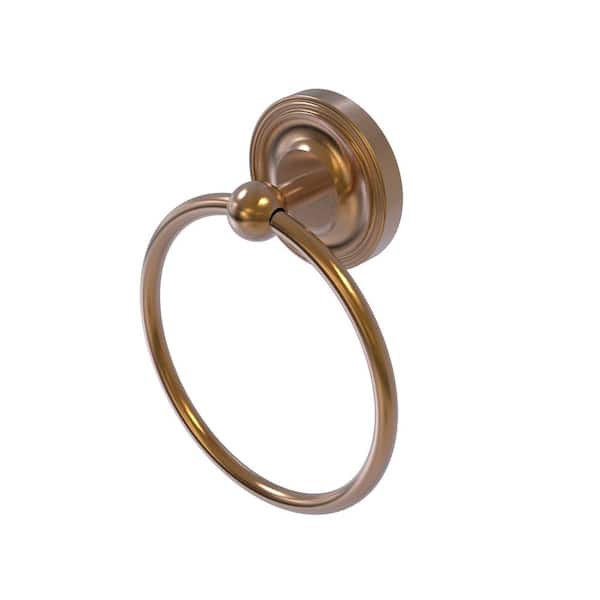 Allied Brass Regal Wall Mounted Towel Ring in Brushed Bronze