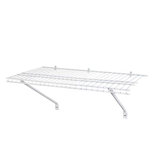 Closetmaid 3 Ft 12 In D X 36 W, White Metal Shelving For Closets