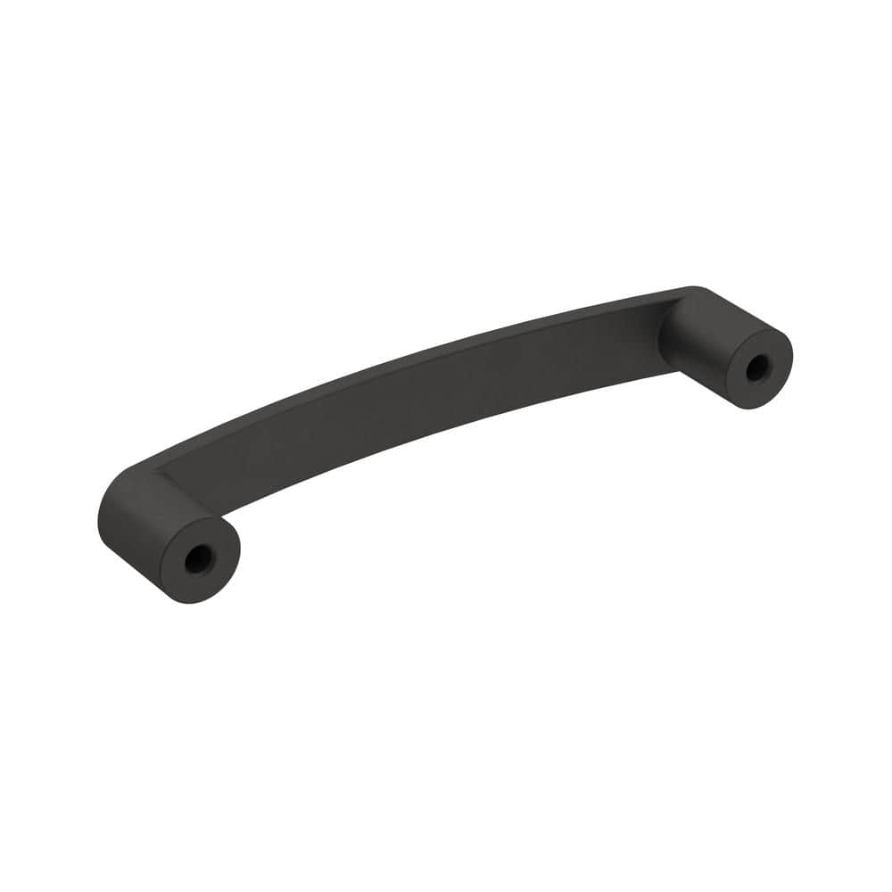 Amerock Rift 3-3/4 inch (96mm) Center-to-Center Matte Black Cabinet Pull