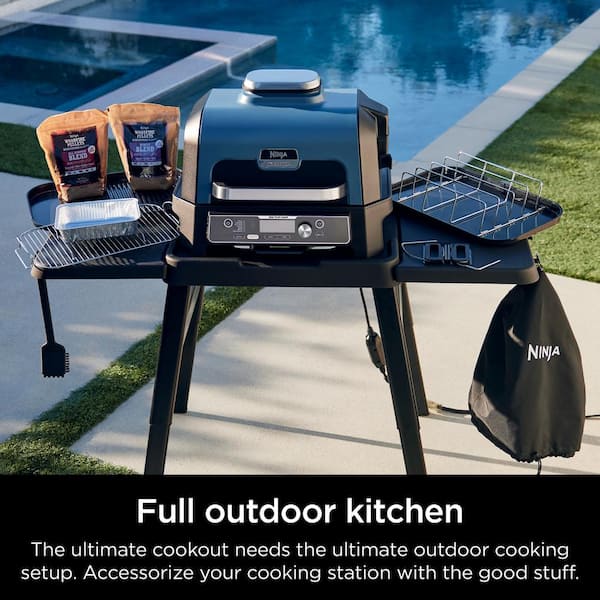 NINJA Woodfire Nonstick Ceramic 2-in-1 Grill and Griddle XSKGRDLXL