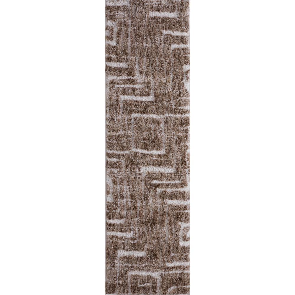Aberdeen 2 ft. x 7 ft. Brown/Ivory Runner Rug price history on PriceWatchPro