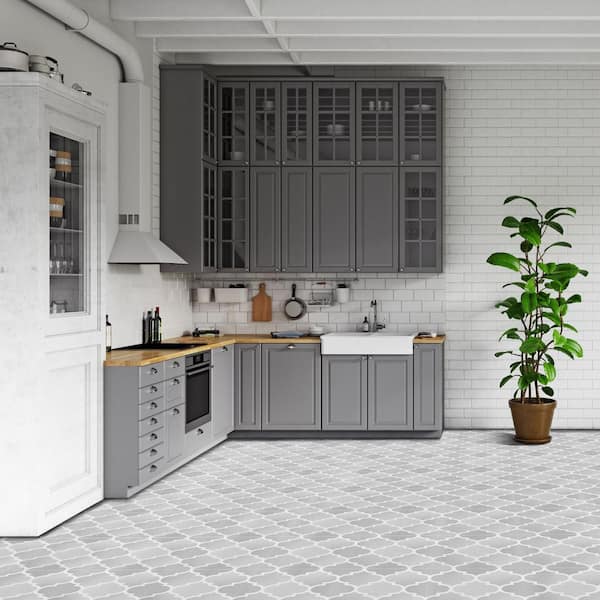 Retro 12x12 Self Adhesive Vinyl Floor Tile - Arabesque - 20 Tiles/20 sq. ft.