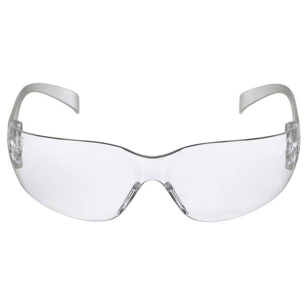 3M Clear Frame with Clear Scratch Resistant Lenses Indoor Safety Glasses  90551-00000B