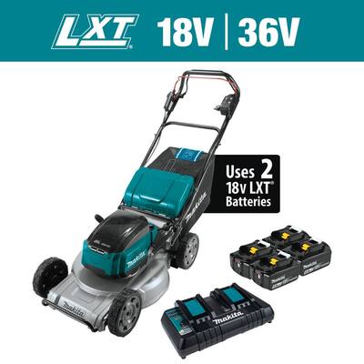 ECHO eFORCE 56V 21 in. Cordless Battery Walk Behind Self-Propelled Lawn  Mower with 5.0Ah Battery and Charger DLM-2100SPC2 - The Home Depot