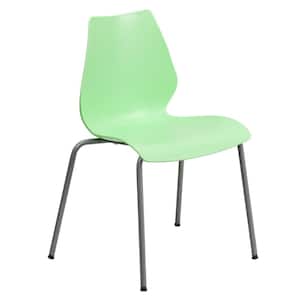 Hercules Series Plastic Stackable Chair in Green