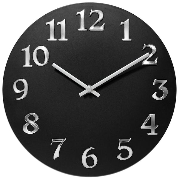 Infinity Instruments Black Vogue Wall Clock