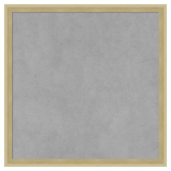 Amanti Art Lucie Champagne 17 in. x 17 in Framed Magnetic Board