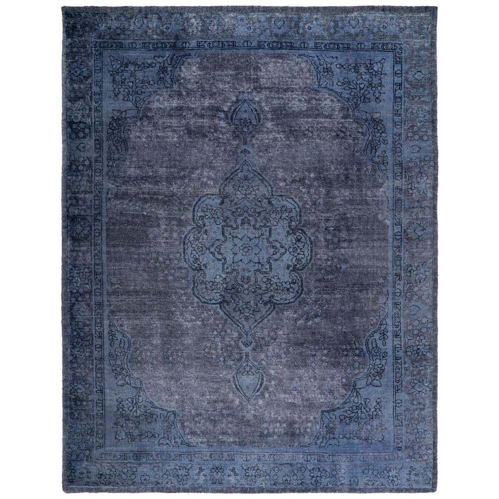 Classic Vintage 8 ft. x 10 ft. Blue/Gray Distressed Abstract Medallion Area Rug price history on PriceWatchPro