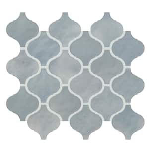 LuxeCraft Whimsy Gloss 11 in. x 12 in. Glazed Ceramic Arabesque Mosaic Tile (7.4 sq. ft./Case)