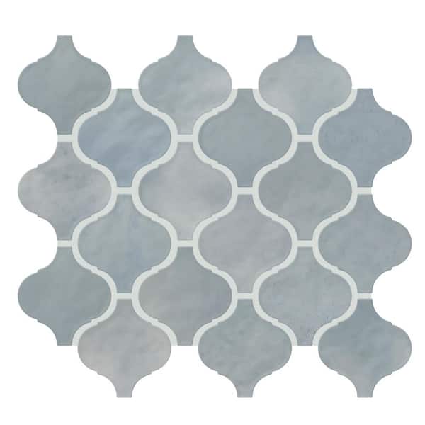 Daltile LuxeCraft Whimsy Gloss 11 in. x 12 in. Glazed Ceramic Arabesque Mosaic Tile (7.4 sq. ft./Case)