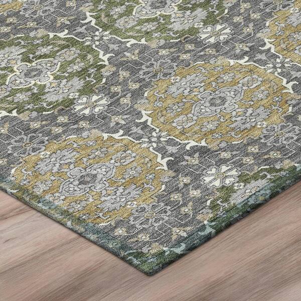Chantille Machine Washable Indoor/Outdoor Abstract ACN2918 Gray 10 ft. x 14 ft. Area Rug