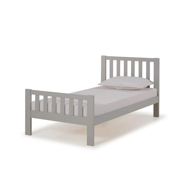 Alaterre Furniture Aurora Dove Gray Twin Bed