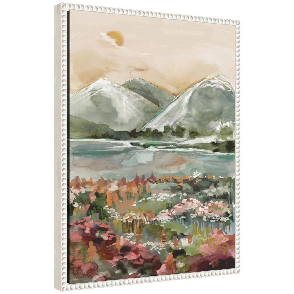 "Sylvie ""Neutral Landscape 03 in. by Annie Quigley Beaded White Framed Art Print 18 in. x 24 in." price history on PriceWatchPro