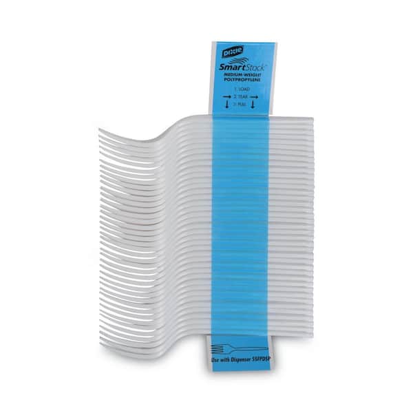 SmartStock Plastic Cutlery Refill, Fork, 5.8 SmartStock Plastic Cutlery Refill, Fork, 5.8