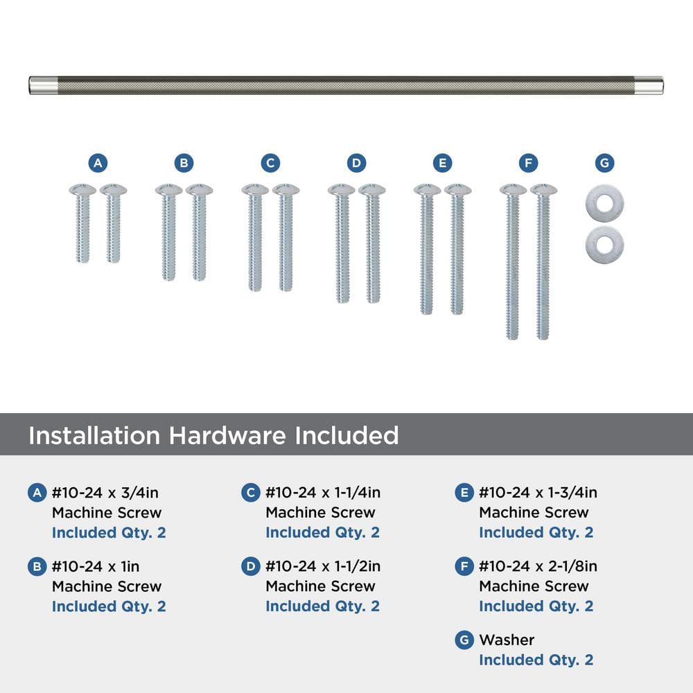 Polished Nickel 25" Modern Industrial Appliance Pull