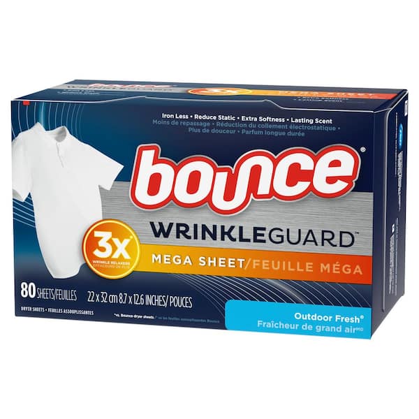 Bounce Fabric Softener Sheets, Outdoor Fresh Scent, 80 ct