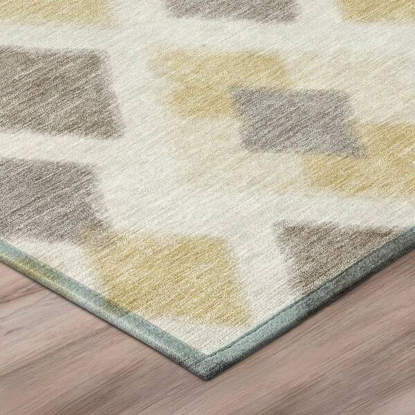 Chantille Machine Washable Indoor/Outdoor Abstract ACN3021 Gray 2 ft. x 3 ft. Accent Rug