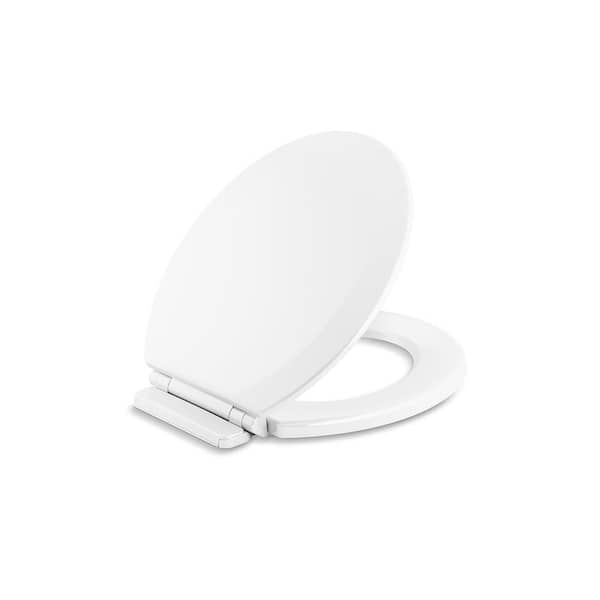 KOHLER Broadwood Round Closed Front Toilet Seat in White (2-Pack)