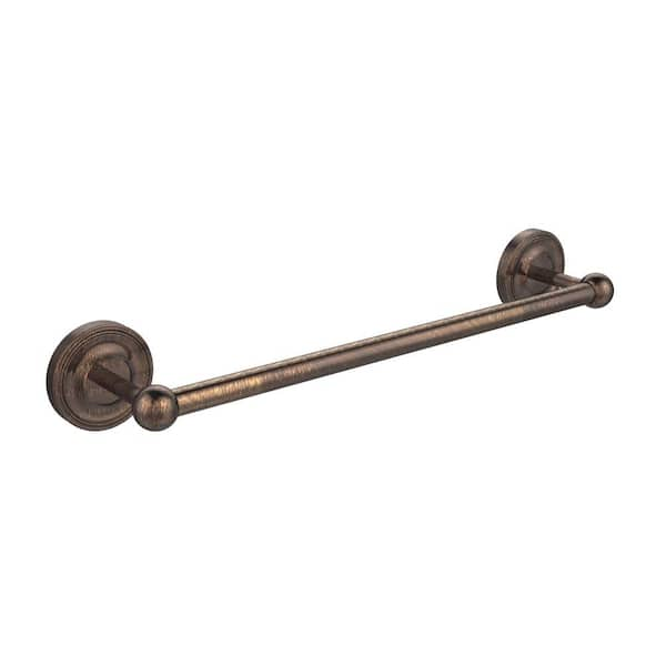 Allied Brass Carolina 30-in Antique Brass Wall Mount Double Towel Bar