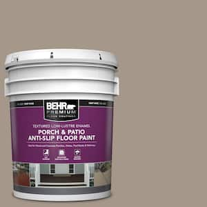 5 gal. #PPU5-07 Studio Taupe Textured Low-Lustre Enamel Interior/Exterior Porch and Patio Anti-Slip Floor Paint