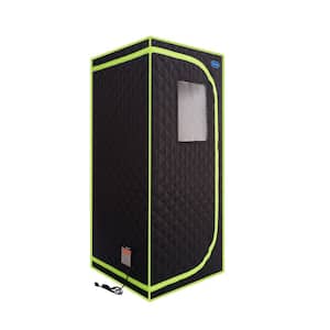 1-Person Infrared Plus Full-Body Sauna with Foldable Chair