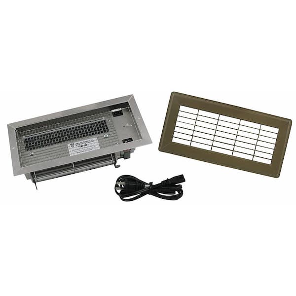 Tjernlund Duct Booster 4 in. x 10 in. Steel Register Booster Fan, White with Silent Blower