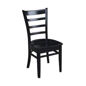 Emily Black Wood Dining Chair (Set of 2)