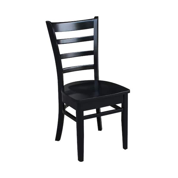 International Concepts Emily Black Wood Dining Chair (Set of 2)