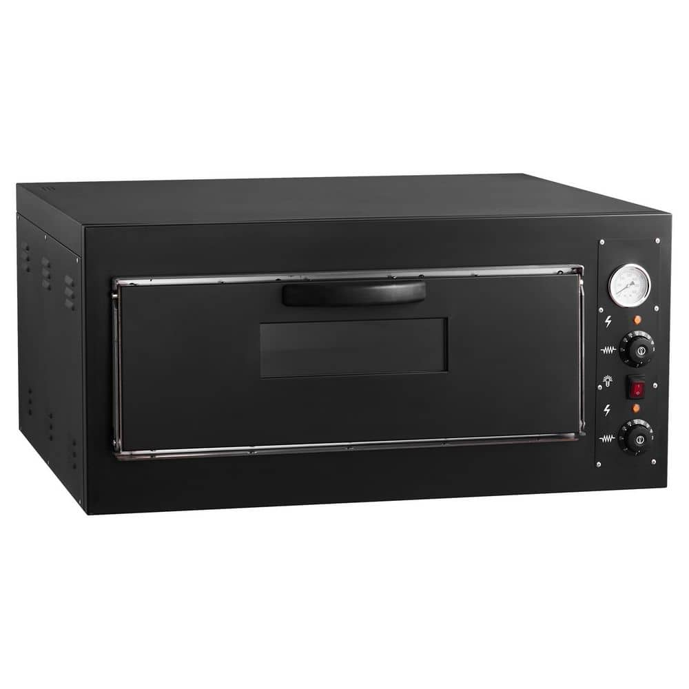 24 in. Electric Commercial Pizza Oven, 842Â°F Max, 4200W, Dual Temp Control, for Restaurant & Home Countertop Use