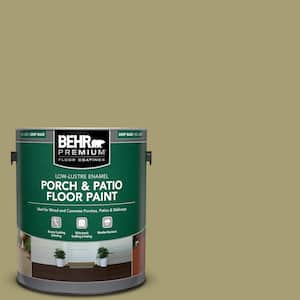 1 gal. #PPU9-04 Fresh Olive Low-Lustre Enamel Interior/Exterior Porch and Patio Floor Paint