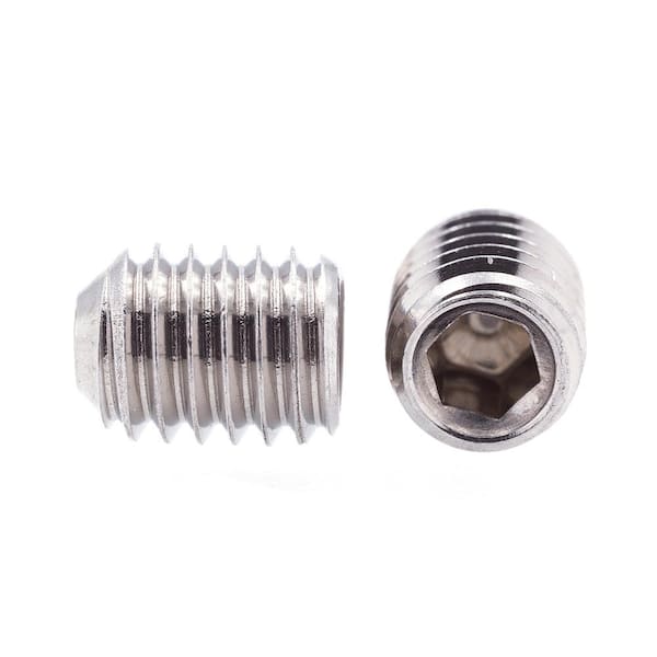 Prime-Line #10-32 x 1/4 in. Grade 18-8 Stainless Steel Internal Hex  Headless Set Screws (25-Pack) 9182929 The Home Depot
