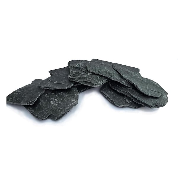 Afoxsos Natural Slate Stone for Aquascaping Aquariums, Terrariums, Paludariums and Gardens 5 to 7 in.