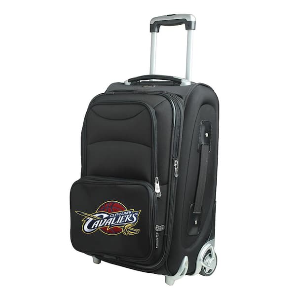 Denco NBA Cleveland Cavaliers 21 in. Black Carry-On Rolling Softside Suitcase