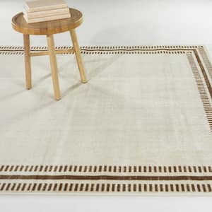 Marian Cream 5 ft. x 7 ft. Border Area Rug