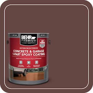 1 gal. #PMD-62 Black Plum Self-Priming 1-Part Epoxy Satin Interior/Exterior Concrete and Garage Floor Paint