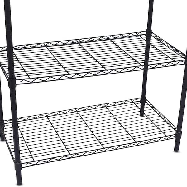 BirdRock Home 36-in W x 72-in H Steel Black Freestanding Utility Storage Cabinet