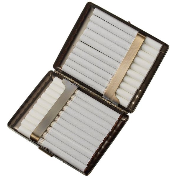 Visol Clear Crystals Heart Cigarette Case - Holds 14 Regular Sized Cigarettes