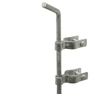 36 in. Galvanized Steel Chain Link Fence Cane Bolt Assembly