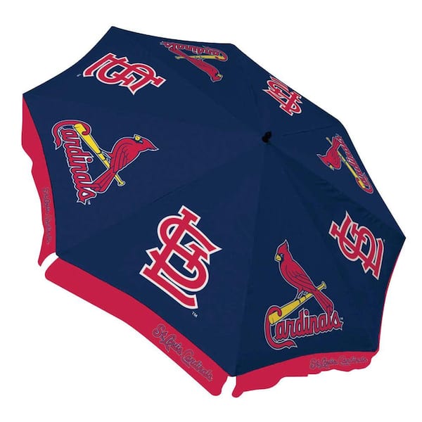 Team Sports America St. Louis Cardinals 9 ft. Patio Umbrella in Blue