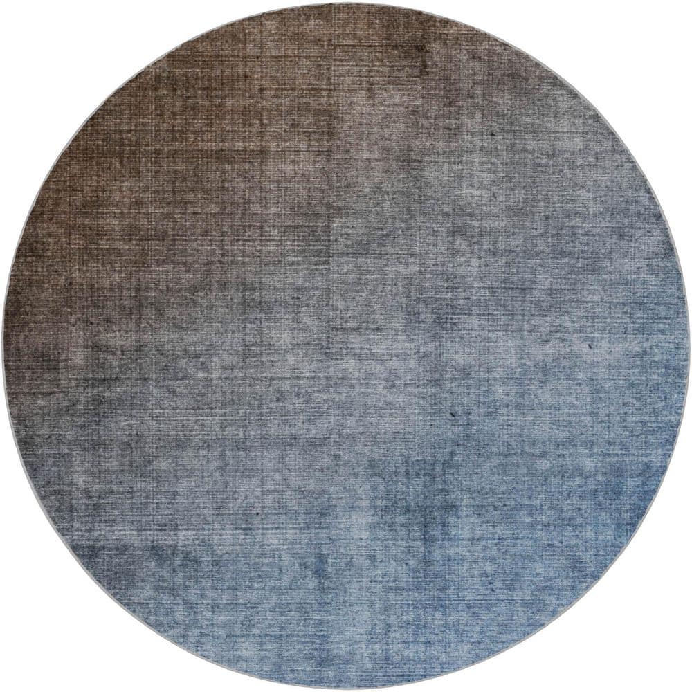 Dream Shag Premium Machine Washable Abstract ADS569 Chocolate 8 ft. x 8 ft. Round Rug price history on PriceWatchPro